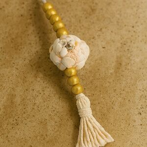 Coastal Seashell Tassel Ornament – Boho Beach Decor